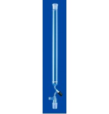 Хроматографическая колонка Lenz 400 мм, 280 мл, NS29/32, с фриттой, PTFE игольчатый кран, боковой отвод GL18, стекло