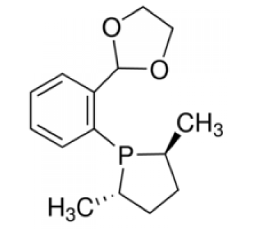 (2S,5S)-1-(2-(1,3-диоксолан-2-ил)фенил)-2,5-диметилфосфолан, 97%, Acros Organics, 500мг