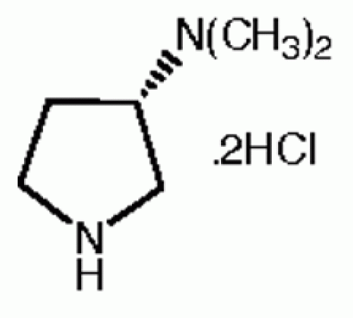 (S) - (-) - 3-диметиламинопирролидин дигидрохлорид, 97%, Alfa Aesar, 1 г
