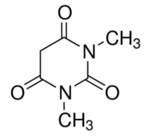 1,3-диметилбарбитуровая кислота, 98%, Acros Organics, 100г